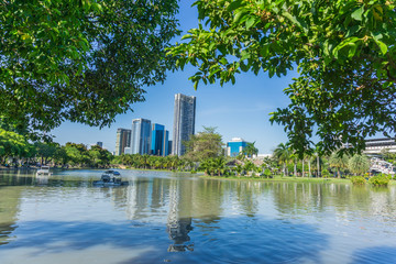 CHATUCHAK PARK, A large public park that sits next to Chatuchak Weekend Market in Bangkok Thailand.