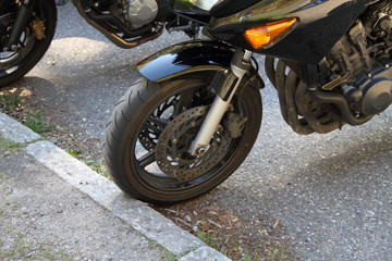Obraz premium neues Motorradauspuff