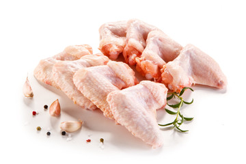 Fresh raw chicken wings