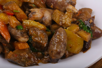 Chicken hearts
