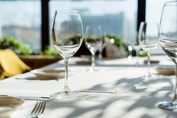 table set for meal
