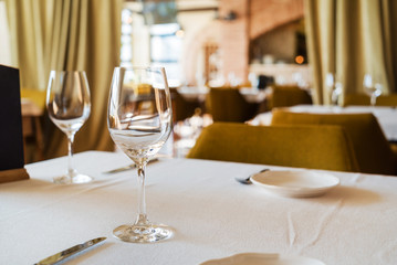 table set for meal