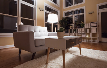 Large luxury interior living room
