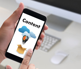 content marketing Content Data Blogging Media Publication Information Vision Concept