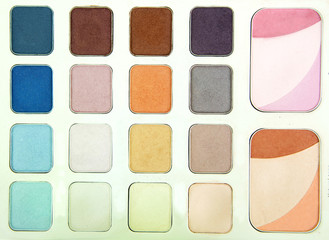 eye shadows and rouge,Make up professional.