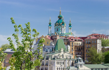 St. Andrew's Church of 18th century in Kiev