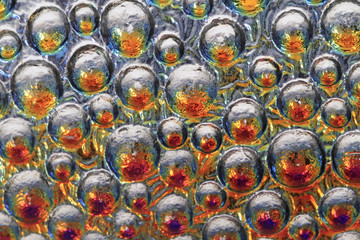 abstract water rainbow drops on the glass