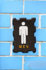 Men Toilet sign.