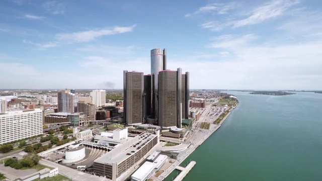 Aerial view of Detroit, Michigan