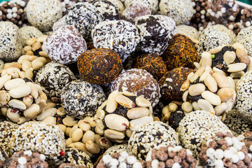 Oriental sweets from the Crimea closeup. Crimean candy