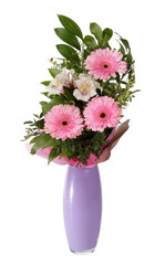 Bouquet of gerberas and alstroemeria