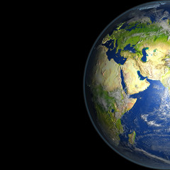 Middle East from space