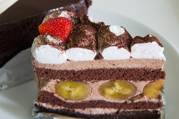 Homemade chocolate cake