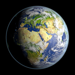 EMEA region on planet Earth