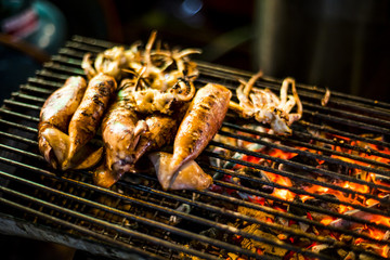 Grilled Squid street food