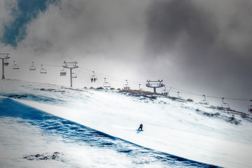 Coronet Peak Snowboarder.