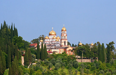 Fototapeta na wymiar New Athos,Abkhazia/Monastery of St. Simon the Canaanite