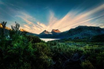 Peel and stick wall murals Cradle Mountain Clouds Streaking over Cradle Mountain in Late Afternoon