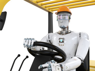 robot control forklift truck