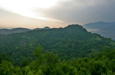 Mountain landscape in Abkhazia