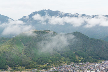 Fototapeta premium Sea of cloud and Takeda Castle in Japan