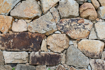 Rock stone wall