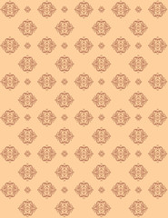 Vector seamless pattern with art ornament. Vintage elements for design in Victorian style. Ornamental lace tracery background. Decor for wallpaper.