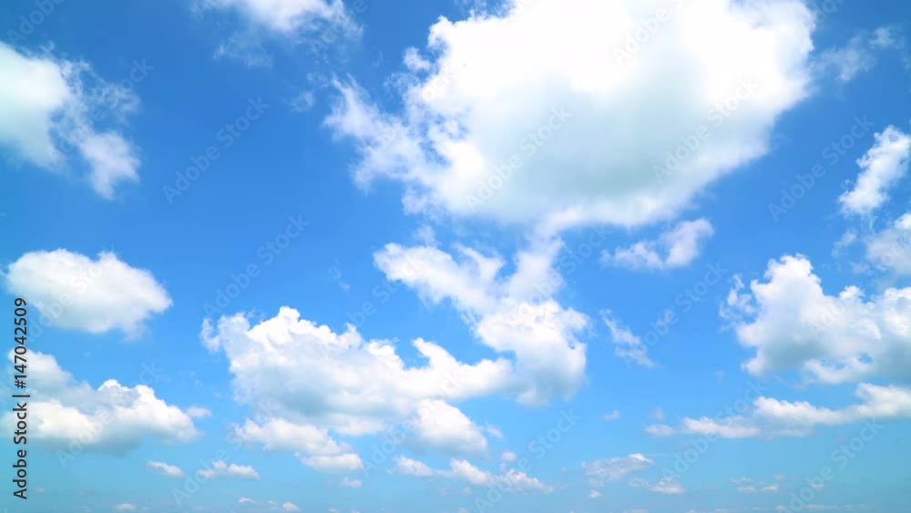 Wall mural the clear sky with a cloud
