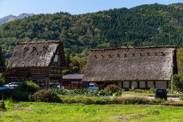 Fototapeta na wymiar Traditional Historic Villages in Shirakawago