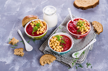 Velvet beet soup