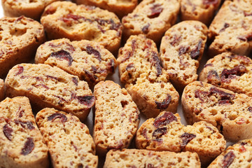 Cantuccini cookies background