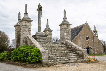 Calvaire. Saint Cado, Belz, Morbihan. Bretagne. France