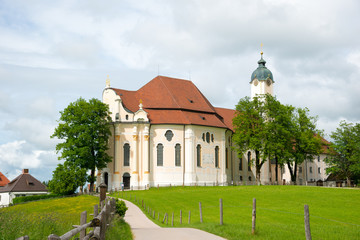 Fototapeta na wymiar Pilgrimage Church of Wies, Bavaria, Germany.