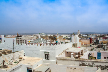 Fototapeta na wymiar Rooftops of Essaouira, Morocco