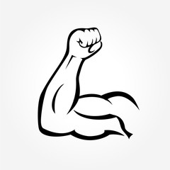 right human muscle up