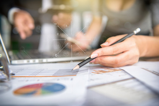Businessman making