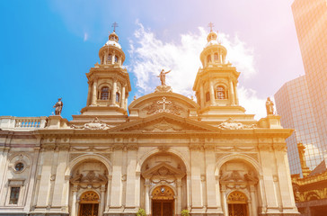 Obraz premium Catedral Metropolitana de Santiago, Chile