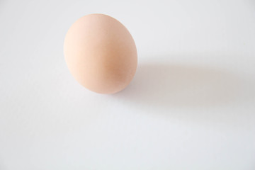 Egg isolated on White Background. Organic chicken egg