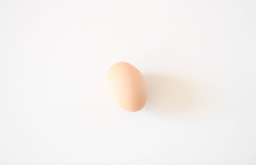 Egg isolated on White Background. Organic chicken egg