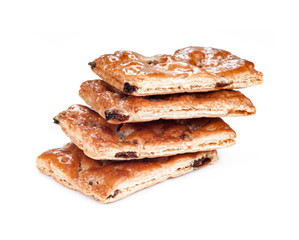 Cookies puff pastry isolated