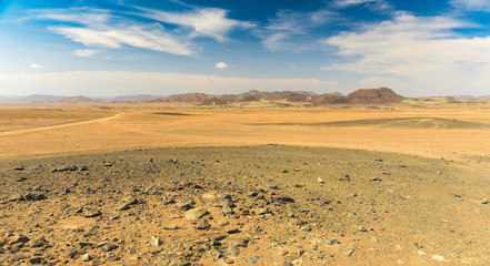 Blick in den Messum Krater, Erongo, Namibia