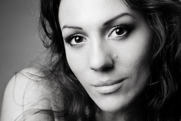 Fototapeta premium Sensual brunette woman 