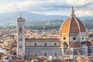 View of the Basilica di Santa Maria del Fiore in Florence, Tuscany, Italy