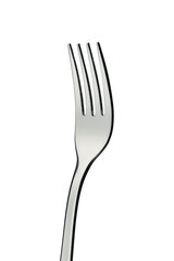 Fork over white background
