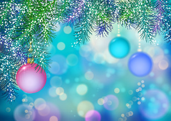 Fototapeta premium Vector Christmas Background
