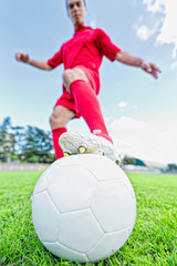 Obraz premium Soccer player