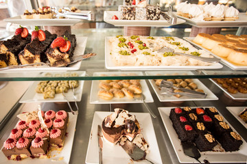 Table with variety of sweets.