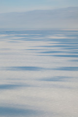 Winter tundra from above
