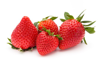 Strawberry isolated on white background. Fresh berry.