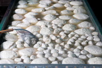 big pork ball at a market